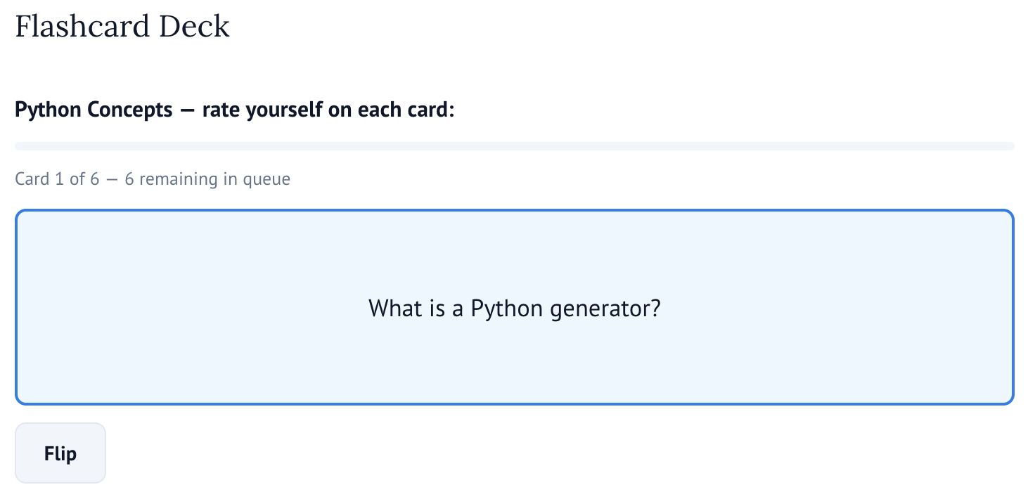 flashcard